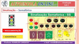 14 SINALIZAÇÃO DE TRÂNSITO  Disp Aux Semáforo Obras Gestual Sonora [upl. by Peg]