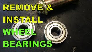 Remove amp Install Scooter  Motorcycle Wheel Bearings The Easy Way [upl. by Imit]