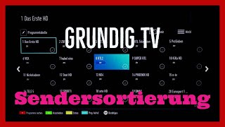 Grundig TV Sender Sortieren Tutorial [upl. by Kathie]