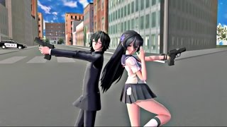 MMD Partners in Crime  Yanderekun x Senpaichan [upl. by Anined]