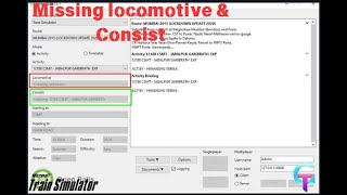 MSTS II HOW TO SOLVE MISSING CONSISTS amp LOCOMOTIVE II TGP II TSD GAMERZ PRO [upl. by Hodgson456]