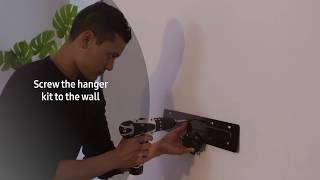 How to Install a No Gap Wall Mount for your Samsung TV  Samsung UK [upl. by Noval]