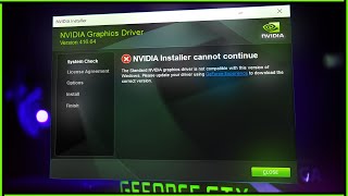 NVIDIA Drivers Installation Cannot Continue How to FIX Detailed Instructions [upl. by Dukie]