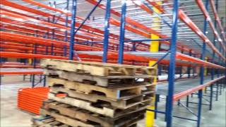 PALLET RACK INSTALLATION FROM START TO FINISH [upl. by Vasos853]