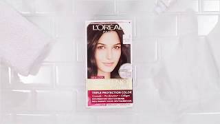 How to Cover Gray Hair At Home featuring LOréal Paris Excellence Creme [upl. by Avat]