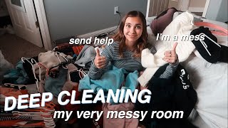 deep cleaning my room for the first time in a year [upl. by Kimberli772]