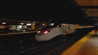 Amtrak Acela II doing 165 MPH at Princeton Junction [upl. by Clarine684]