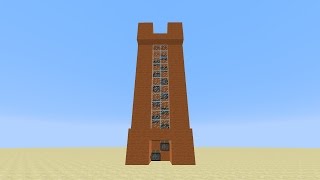 Minecraft  Super Fast Piston Elevator for 17116 Tutorial OLD VERSION [upl. by Mildred]