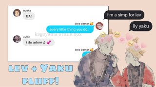 happy birthday levochka 🥳  haikyuu texts  levyaku fluff 🥺💕 [upl. by Antonie359]