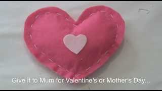 How to make an easy scented heart sachet [upl. by Aileen]