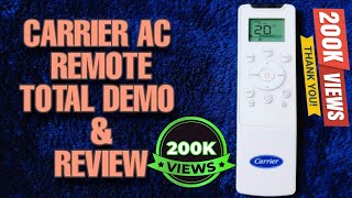 carrier ac remote full demo [upl. by Renat]