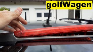 Skoda Octavia 2 3rd brake light replacement [upl. by Vastha626]