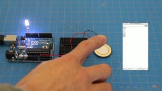 Arduino Examples  Knock Piezo Sesnor [upl. by Llehctim976]