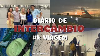 DIÁRIO DE INTERCÂMBIO 1 viagem 🇺🇸✈️  Hey Babi [upl. by Asilet]