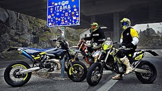 Supermoto Madness  2 Stroke vs 4 Stroke [upl. by Hailed]