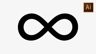 Learn How to Quickly Create an Infinity Symbol in Adobe Illustrator  Dansky [upl. by Anoirb]