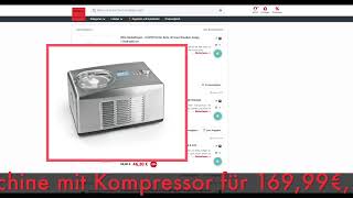 Schnäpchen des Tages 230522  MAXXMEE 150W Eismaschine mit Kompressor [upl. by Sinnej]