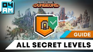 How To Find amp Unlock ALL SECRET Missions or Levels in Minecraft Dungeons [upl. by Tdnaltroc158]