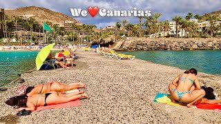 Gran Canaria Beach Walk Anfi del Mar 19022022  We❤️Canarias [upl. by Hanover]