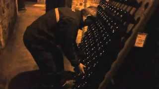 Riddling Demonstration at the Krug Champagne Cellars in Reims France [upl. by Akceber554]