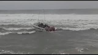 Skiboat launching surfclose call KZN Coast [upl. by Aketal]