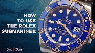 How to Use the Rolex Submariner  Rotating Divers Bezel Tutorial [upl. by Hesper]