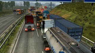 Euro Truck Simulator 2  A Dover con camino Bloqueado [upl. by Tonina]