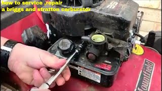 how to service repair a briggs and stratton carburetor [upl. by Dranyer353]