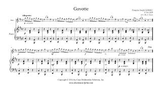 Gossec  Gavotte in D Major  Flute [upl. by Eelnyl173]