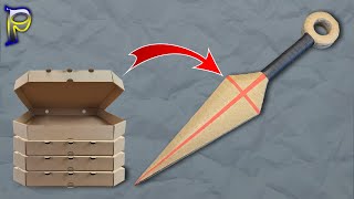 DO NOT THROW IT AWAY How to make KUNAI NARUTO from cardboard with your own hands DIY cardboard [upl. by Sheffield897]