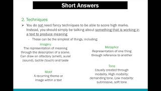 HSC English  Short Answer [upl. by Mencher]