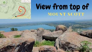 Mount Scott OklahomaWichita Mountains Wildlife RefugeHiking Mount ScottLawton Oklahoma [upl. by Maxy723]