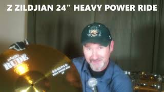 Original Z Zildjian Series 24quot Heavy Power Ride 6400 Grams [upl. by Anastasio]