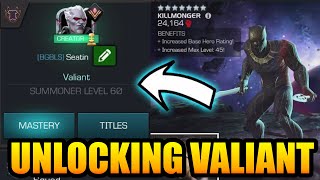 Unlocking Valiant  First 7 Star Rank 3 Champions Rank Up  Marvel Contest Of Champions [upl. by Ahl20]