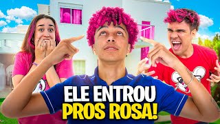 O MELHOR AMIGO PINTOU O CABELO DE ROSA [upl. by Nwahsirhc343]