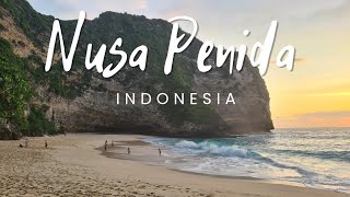 Kelingking beach on Nusa Penida island  Indonesia Descent to the bay and overnight in a tent [upl. by Sura814]