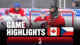 Highlights Canada vs Czechia  2024 U18WomensWorlds [upl. by Notsruht]