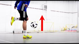 100 FLICK UPS in slow motion Football Skills and Tricks TUTORIAL [upl. by Aisyram889]