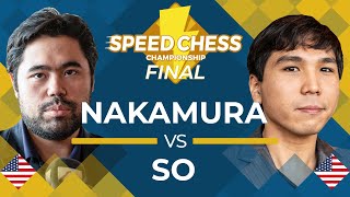 FINAL MATCH Hikaru Nakamura vs Wesley So  Speed Chess Championship 2019 [upl. by Anirazc]