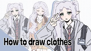 The EASIEST way to draw ANY clothes on Adobe Illustrator [upl. by Laurel]