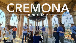 Cremona Italy  Walking Tour 4K Ultra Hd The Tallest Bell Tower in Italy  2021 [upl. by Margarida]