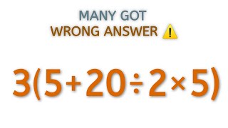 Pemdas viral math problem  3520÷2×5❓  A Tricky Math Expression [upl. by Beau]