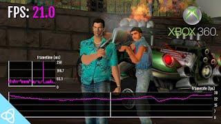 GTA Vice City  Xbox 360 Frame Rate Analysis [upl. by Torey]