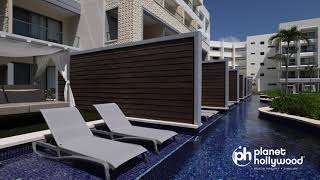 Planet Hollywood Cancun Junior Suite SwimOut  Two Queen Beds  Room Tour [upl. by Eveline]