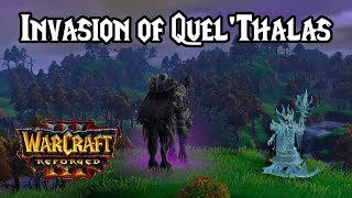 Warcraft 3 Reforged  Path of the Damned Walkthrough Part 3 Scourge Invasion of QuelThalas Hard [upl. by Kylila]