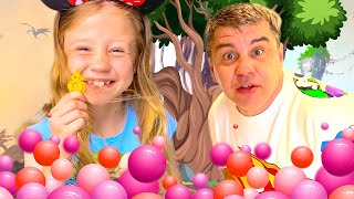 Nastya and a collection of fun challenges with dad [upl. by Airamak170]