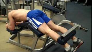 How To Prone Leg Curl Cybex [upl. by Standing581]