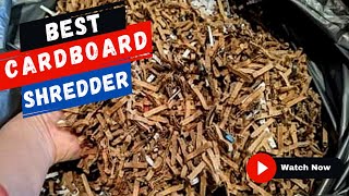 Amazon Cardboard Box Shredder Review  Bedding  Compost  Packing Paper [upl. by Nahallac]