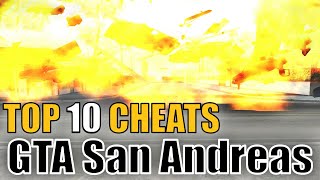 GTA San Andreas Top 10 Cheats New 2020 [upl. by Idnim]