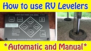 How to use RV Levelers  Automatic and Manual [upl. by Marra]